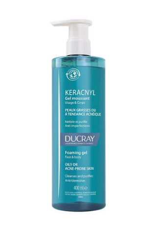 Ducray Keracnyl Gel Moussant Face And Body 400Ml