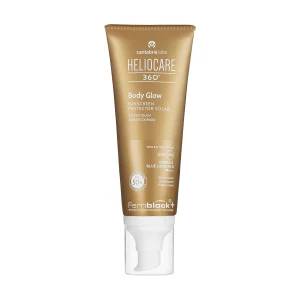 Heliocare 360° Body Glow Sunscreen Protector Solar  Golden Touch Acabado Dorado 100 Ml.